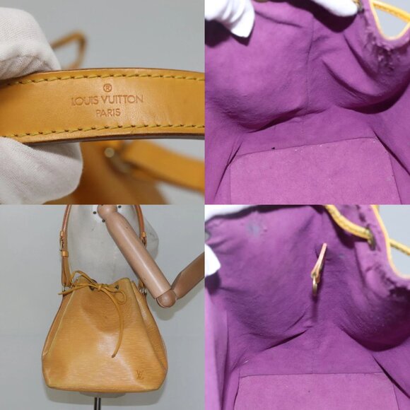 LOUIS VUITTON Epi Petit Noe Shoulder Bag Yellow M44109 LV Auth EC352 - Picture 14 of 15